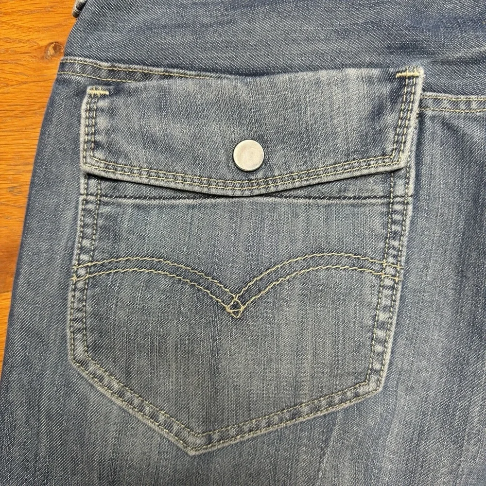 Levi's 569 Jeans Men's 33x30 Loose Straight Denim Snap Flap Double Pockets EUC